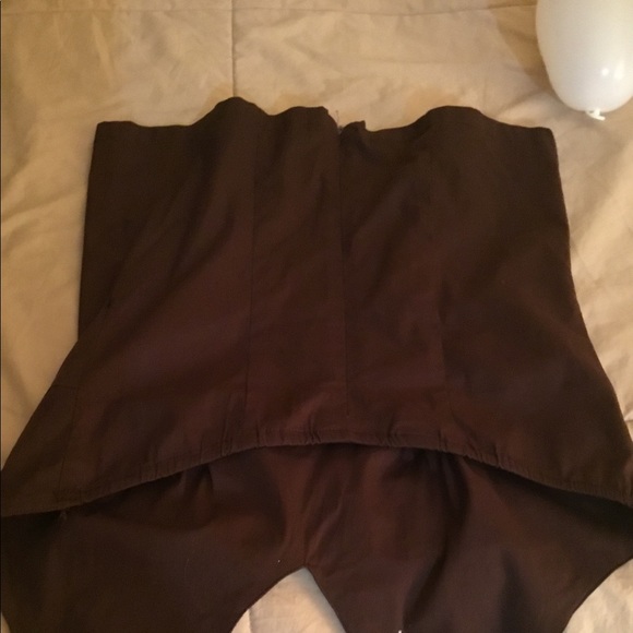 Brown halter top with beading - Picture 3 of 6